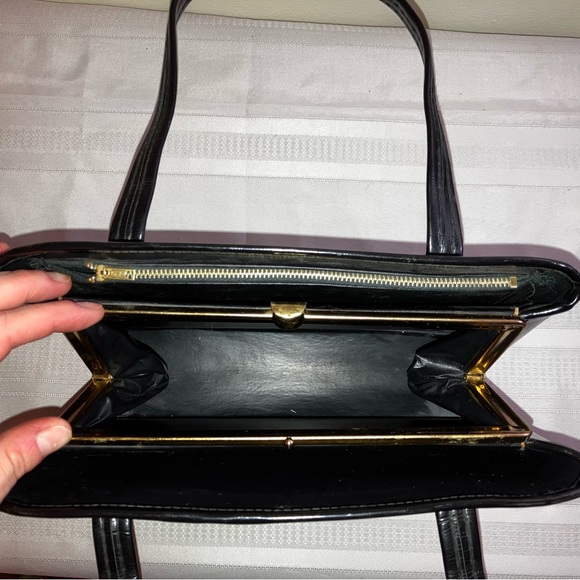 Gorgeous 1960s 1970s True Vintage Snap Close Box stylee Purse - Picture 7 of 11